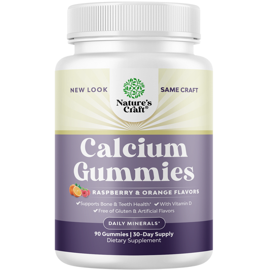 Calcium Gummies 750mg per serving - 90 Gummies