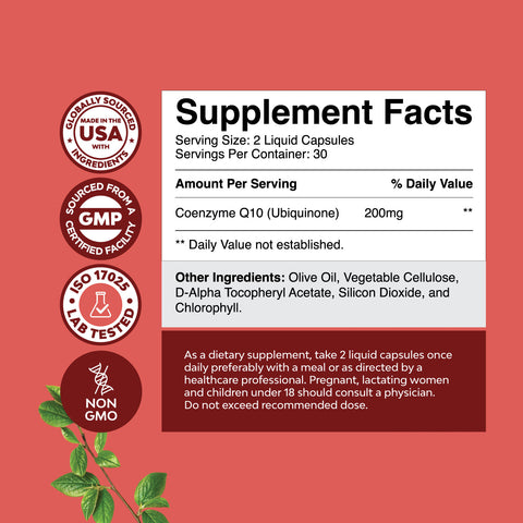 CoQ10 200mg per serving