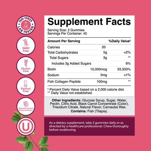 Collagen + Biotin Gummies