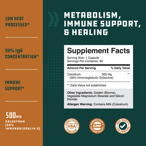 Colostrum - 60 Capsules - Nature's Craft