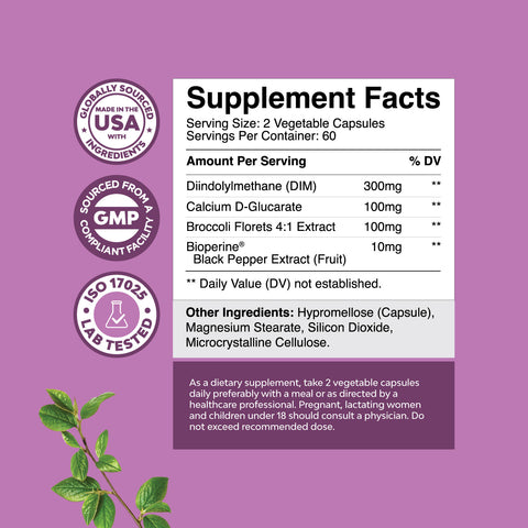 Women's DIM Complex 300mg per serving