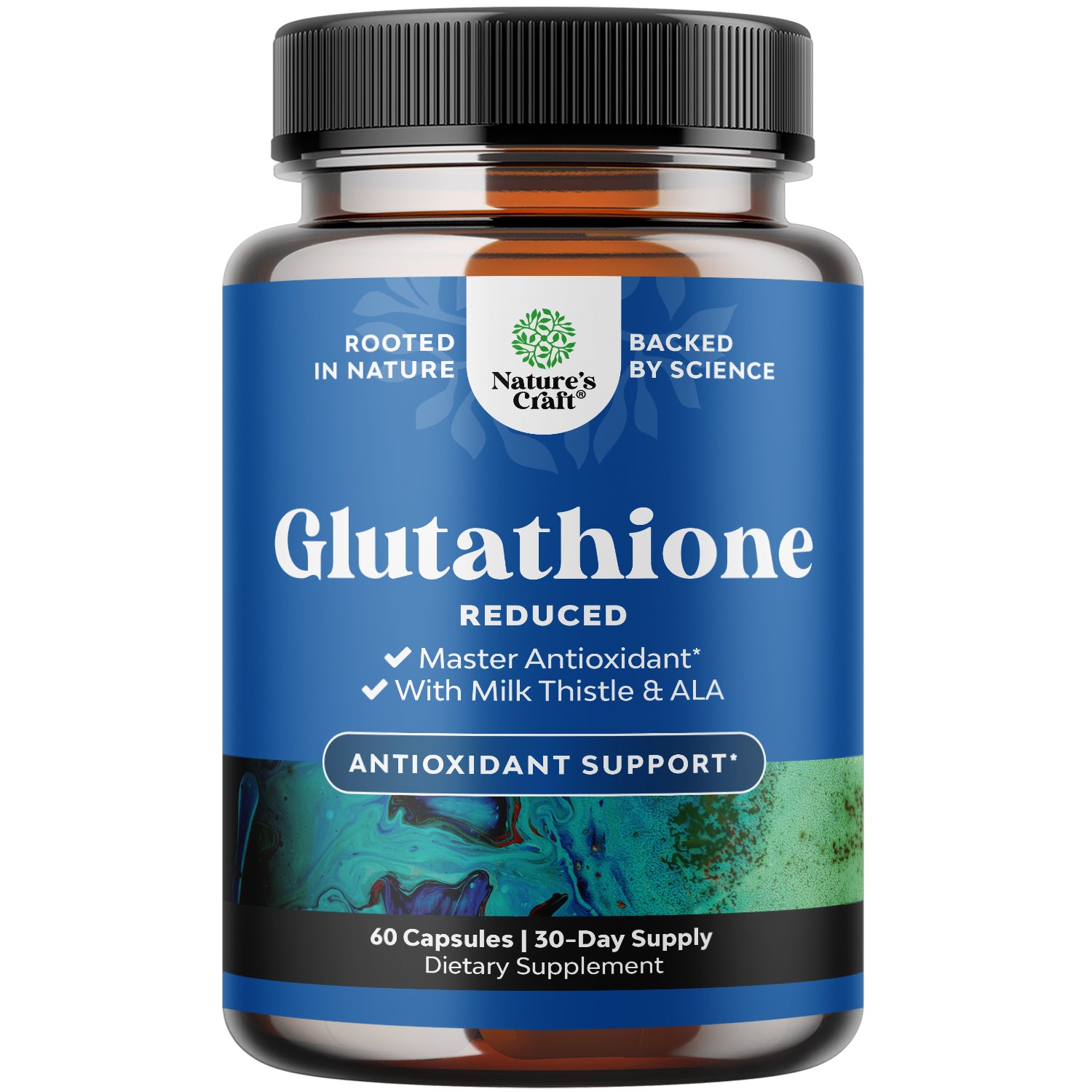 no 1 glutathione brand Reduced L-Glutathione 100 mg Capsules Glutathione 1000mg per serving