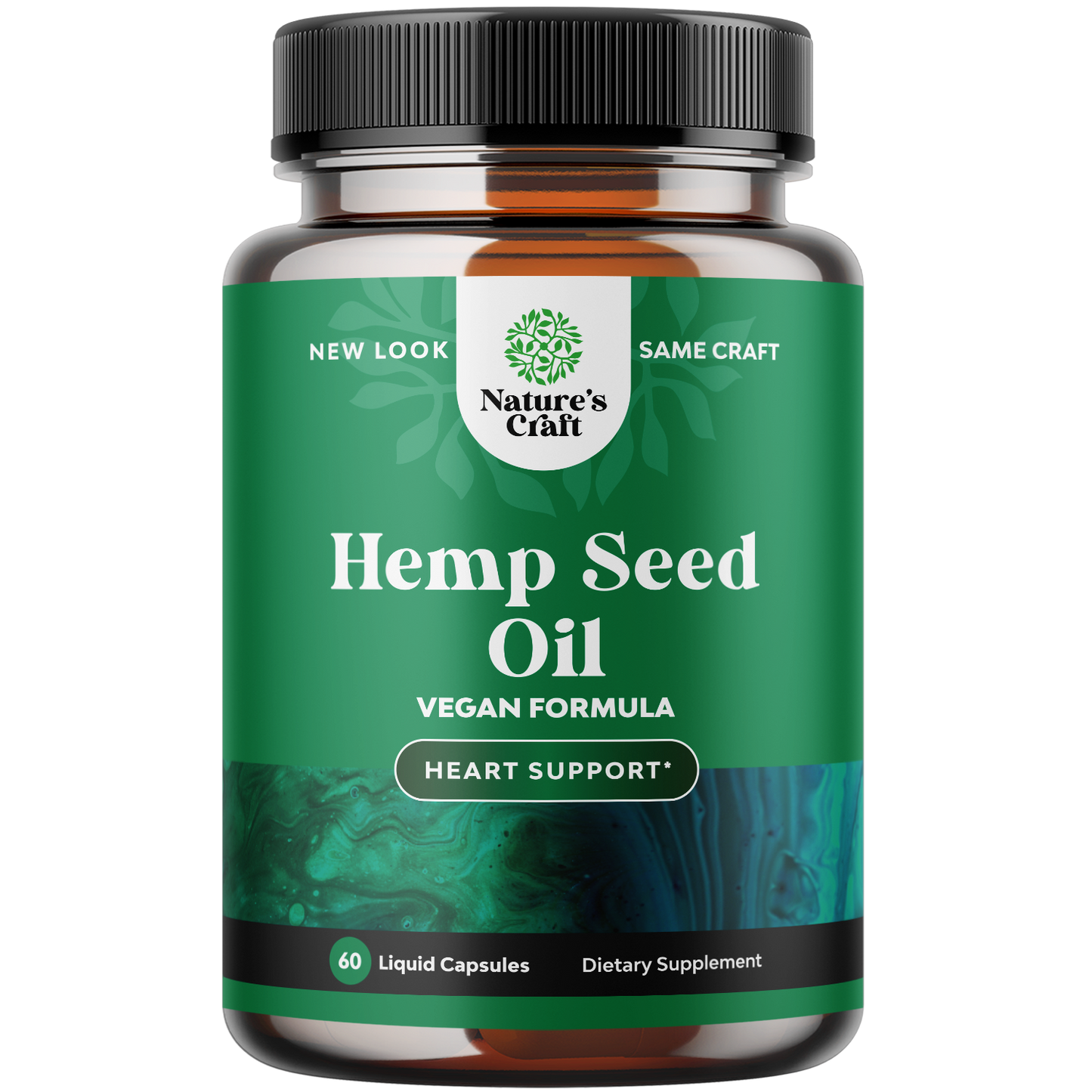 Hemp Seed Oil - 60 Liquid Capsules - 2 pack - Nature's Craft