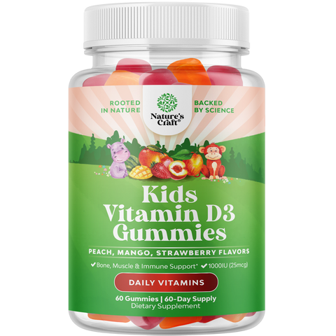 Kids Vitamin D3 Gummies 1000 IU per serving