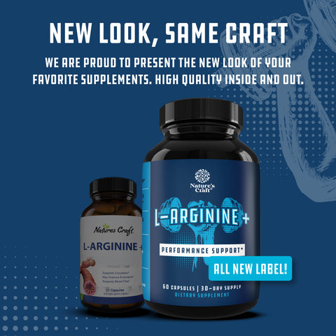L -Arginine - 60 Capsules - Nature's Craft