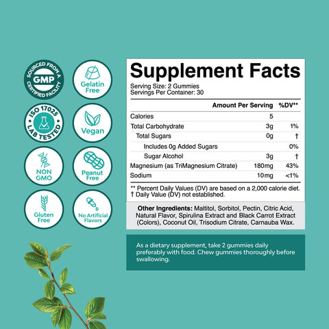 Magnesium Gummies Sugar Free