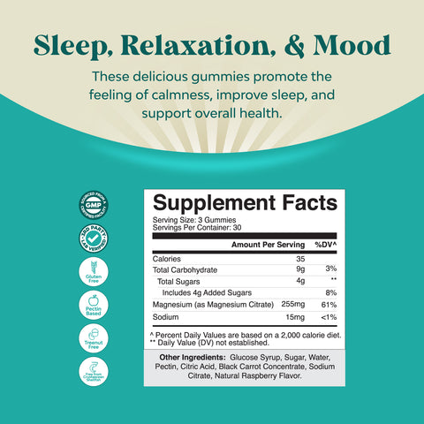 Extra Strength Magnesium for Adults - 90 Gummies - Nature's Craft
