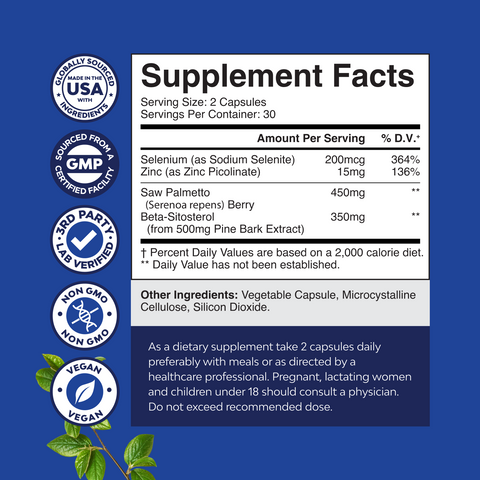 Men's Saw Palmetto 450mg per serving