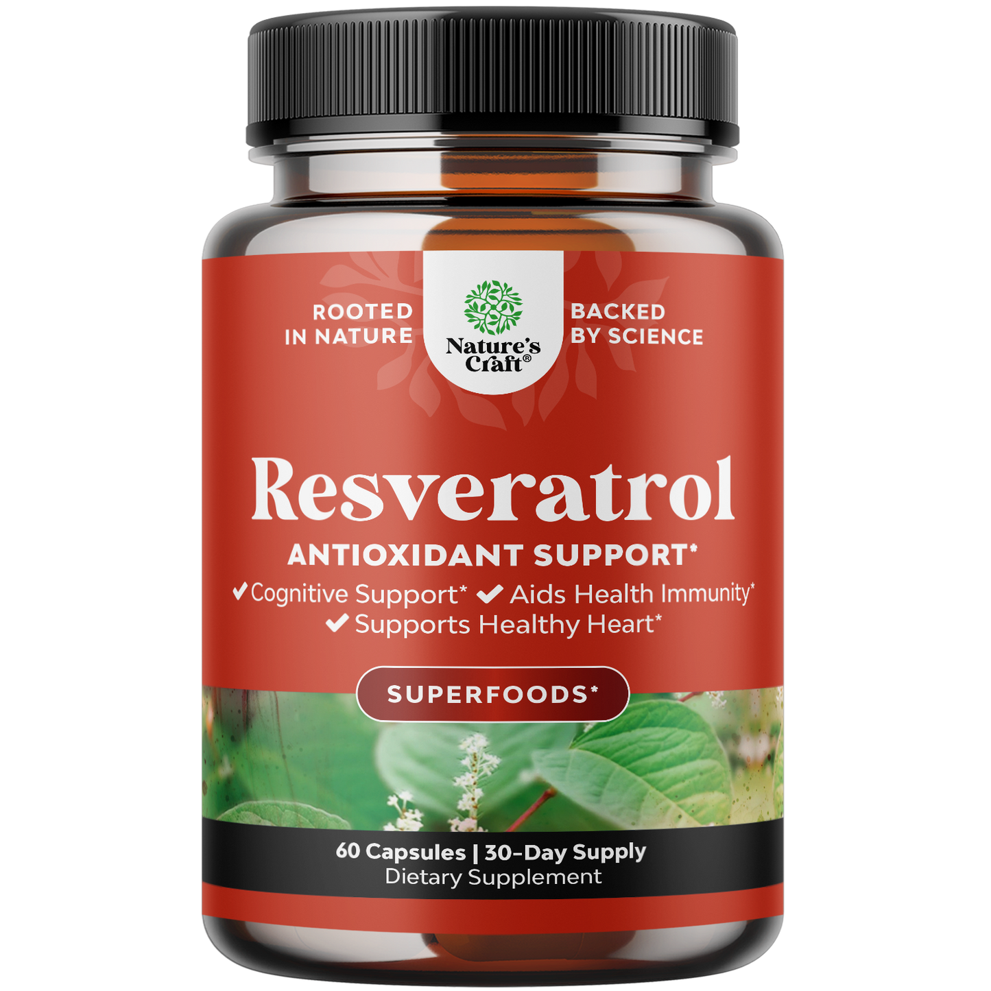 Resveratrol - 60 Capsules - Nature's Craft
