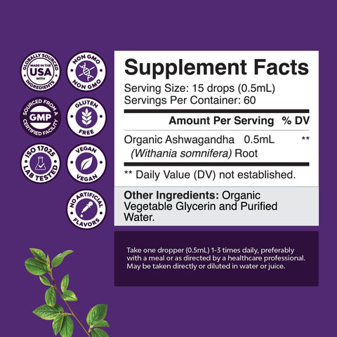Organic Ashwagandha Drops