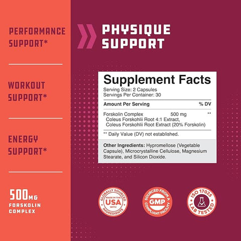 Forskolin 500mg per serving