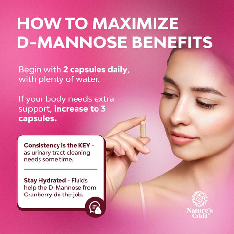 D Mannose & Cranberry 1000mg per serving