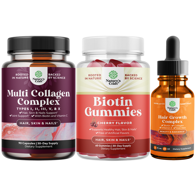 Premium Beauty Supplements | Radiant Beauty Bundle | Nature's Craft