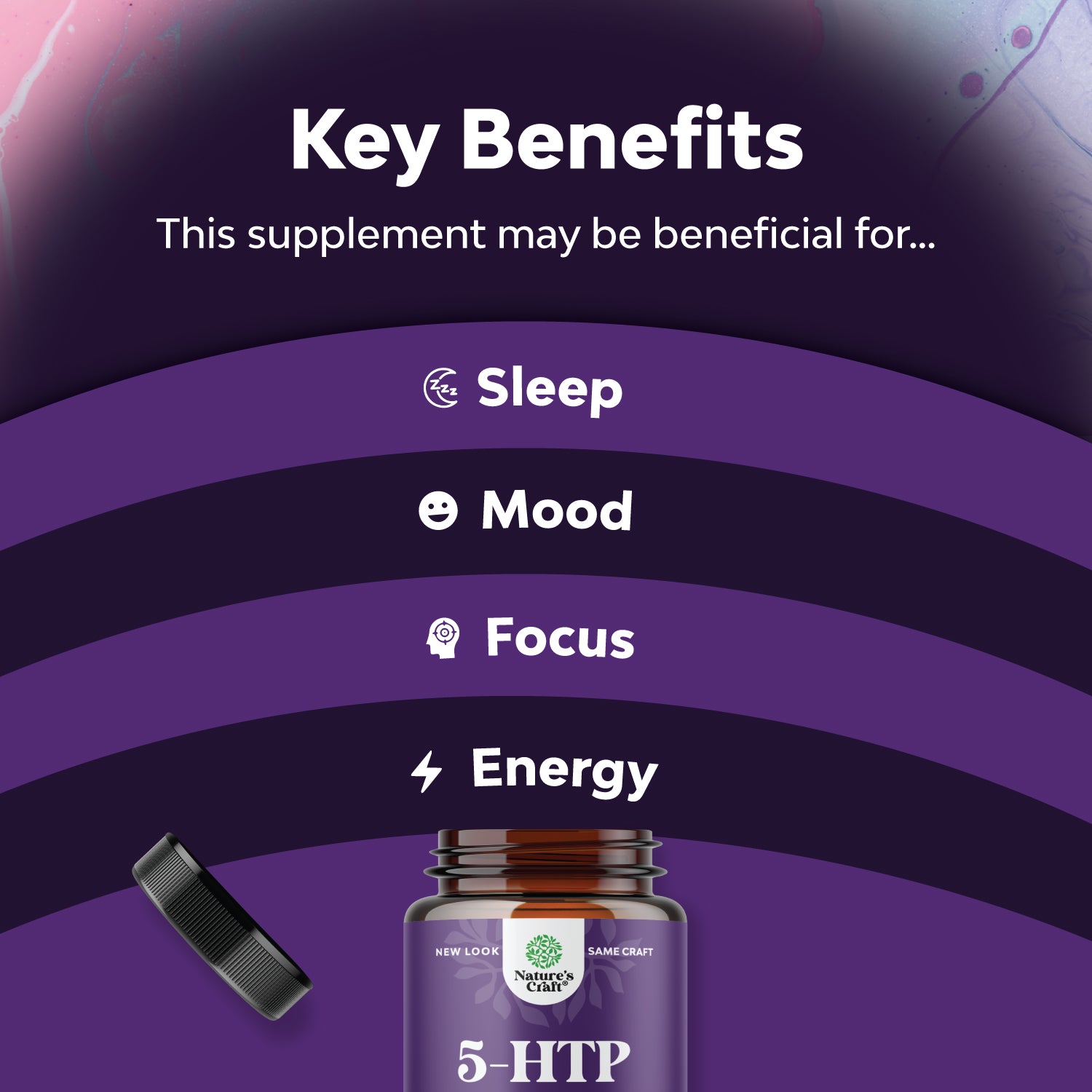 5-HTP Sleep Supplement - 60 Capsules - Nature's Craft