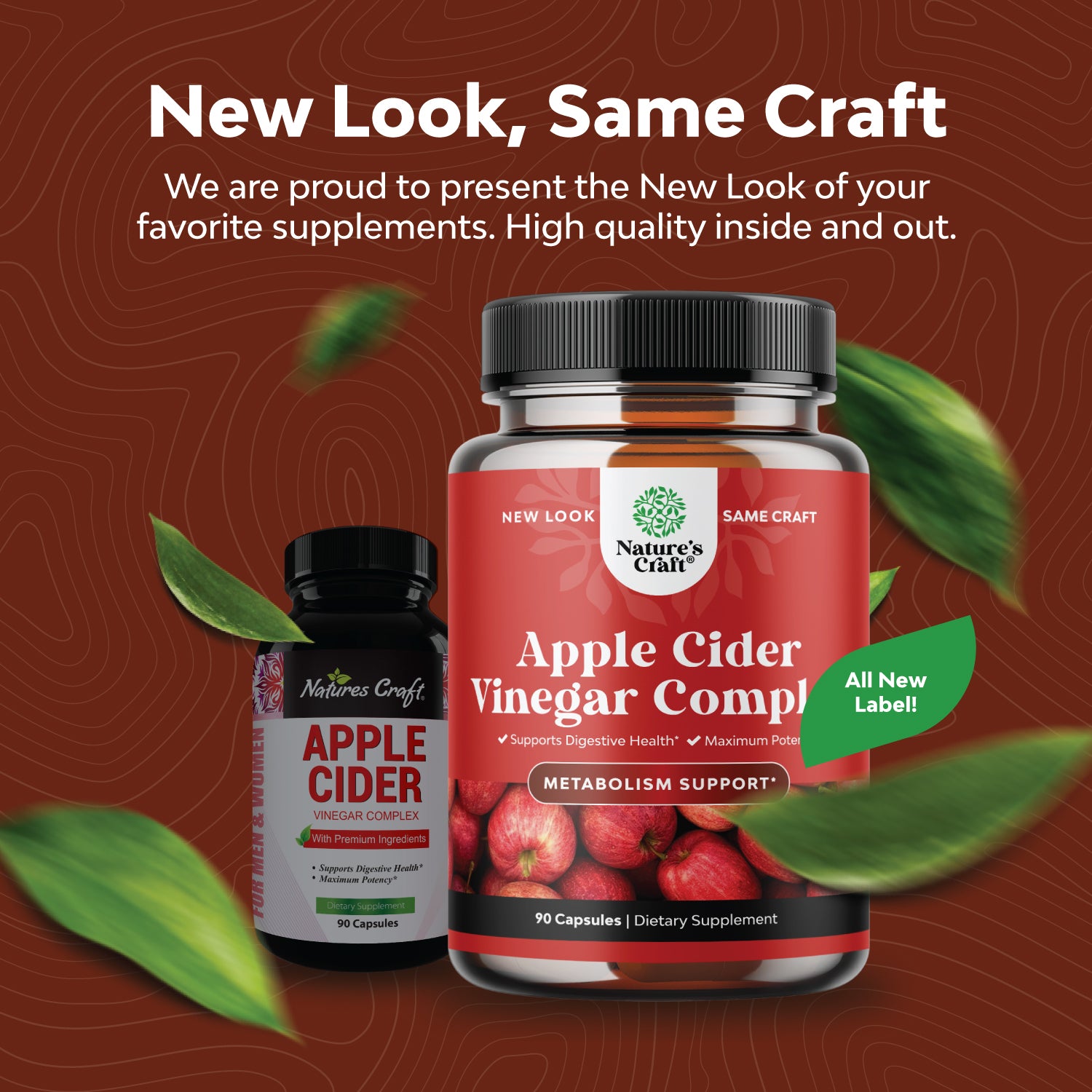 Apple Cider Vinegar Complex - 90 Capsules - Nature's Craft