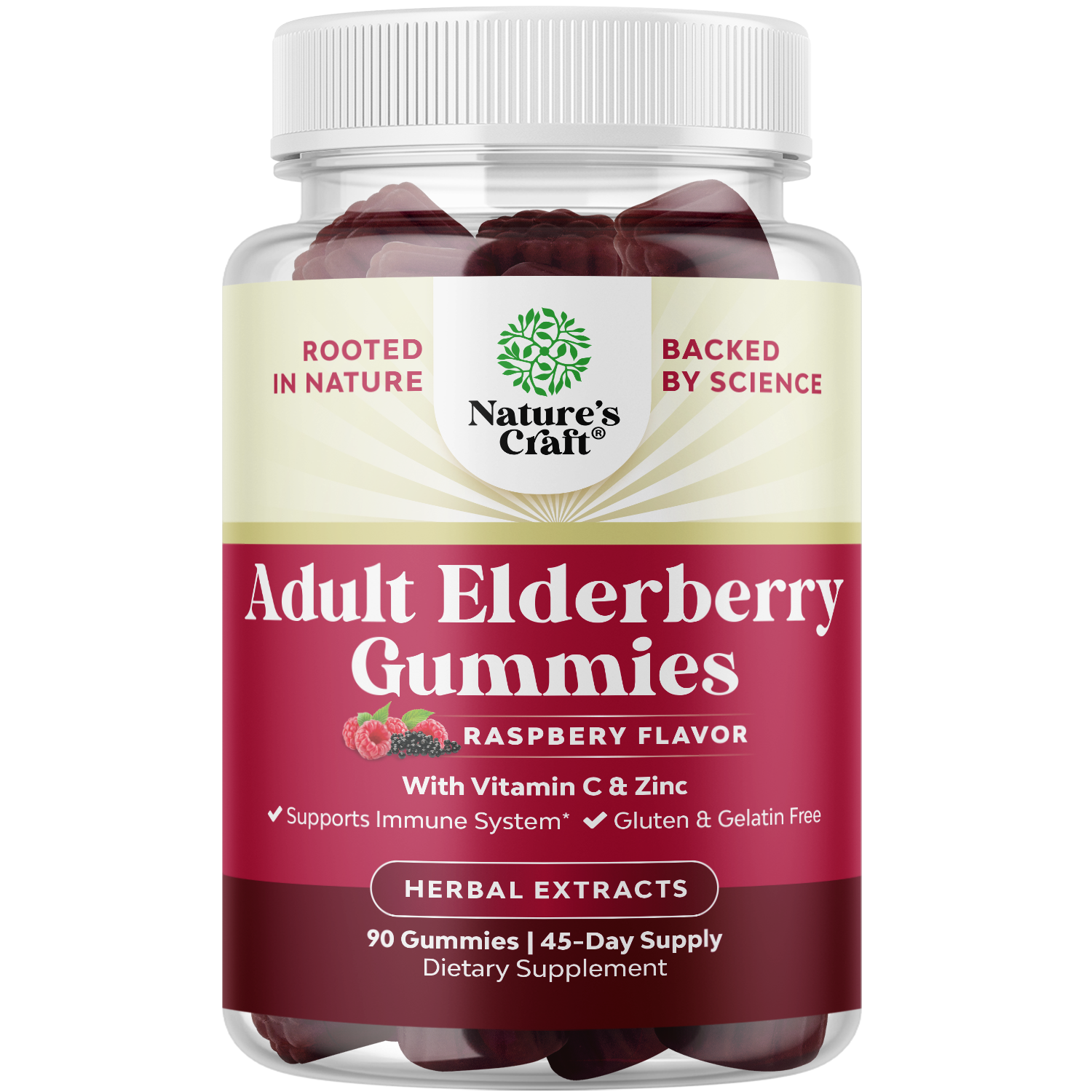 Adult Elderberry Gummies - 90 Gummies