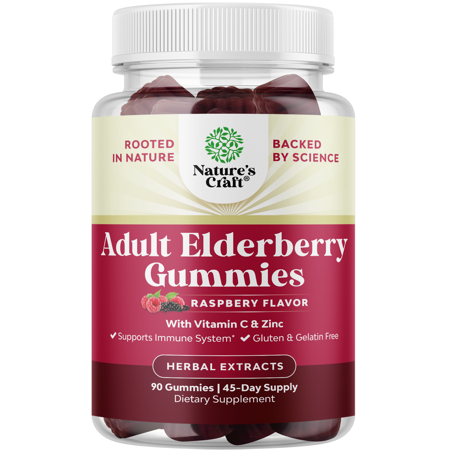 Adult Elderberry Gummies - 90 Gummies