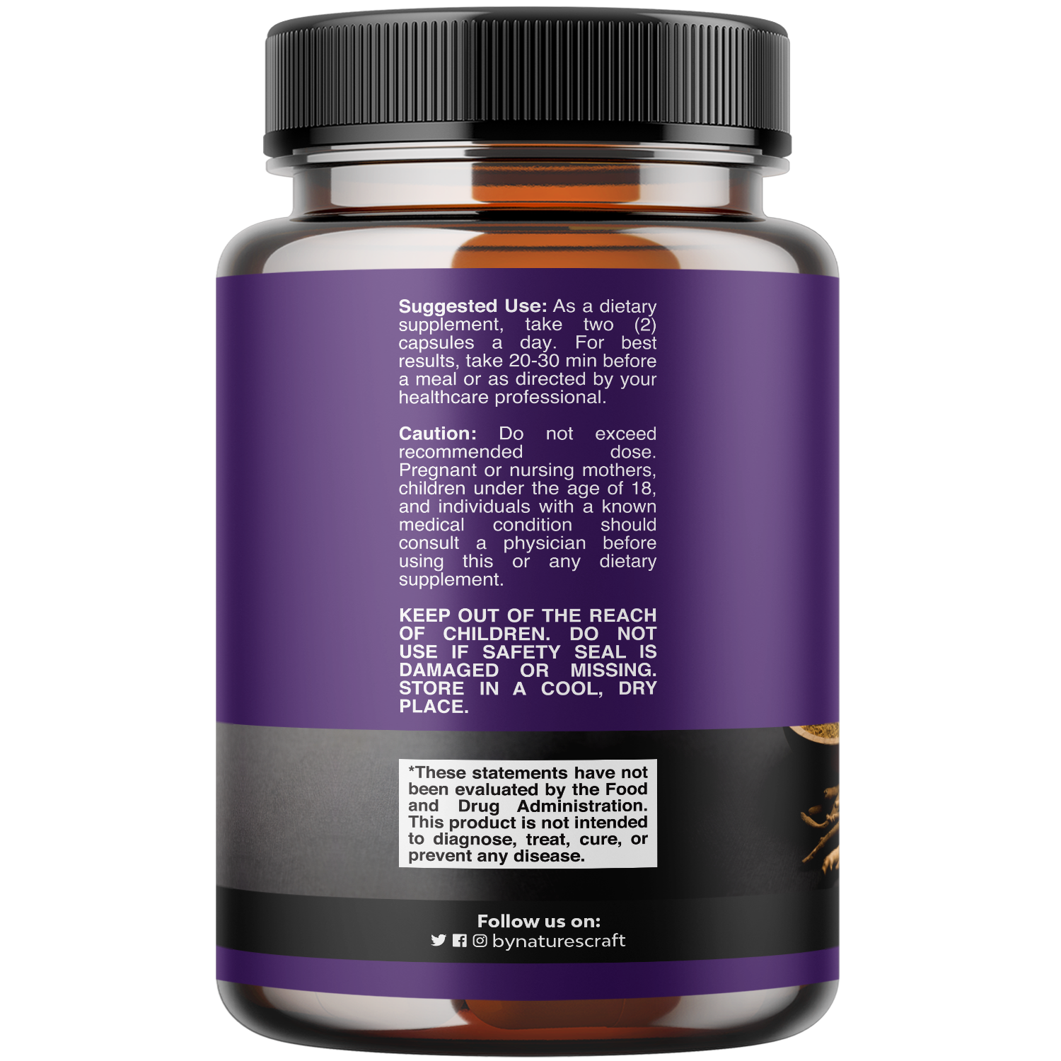 Ashwagandha - 60 Capsules - Nature's Craft