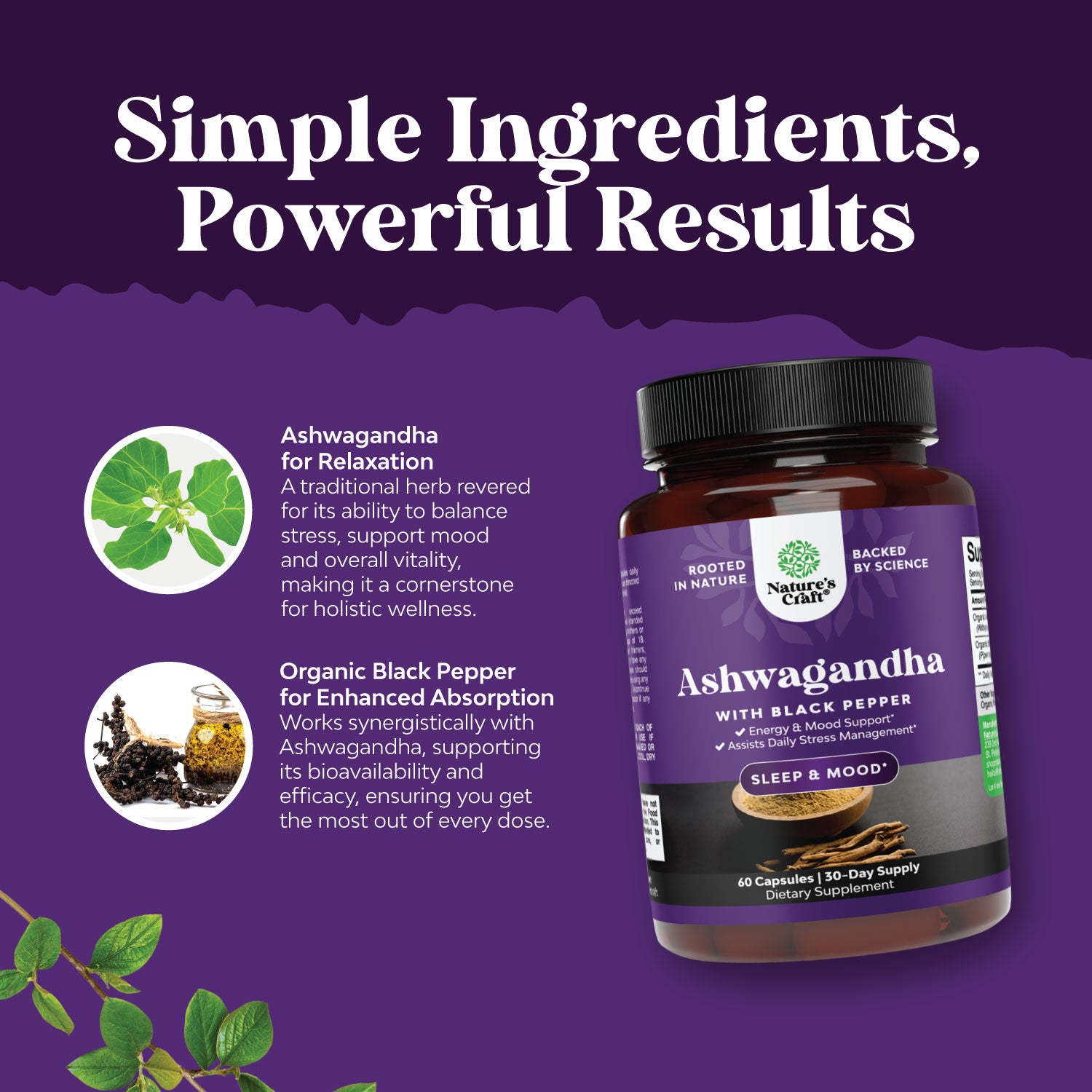 Ashwagandha 1300mg per serving