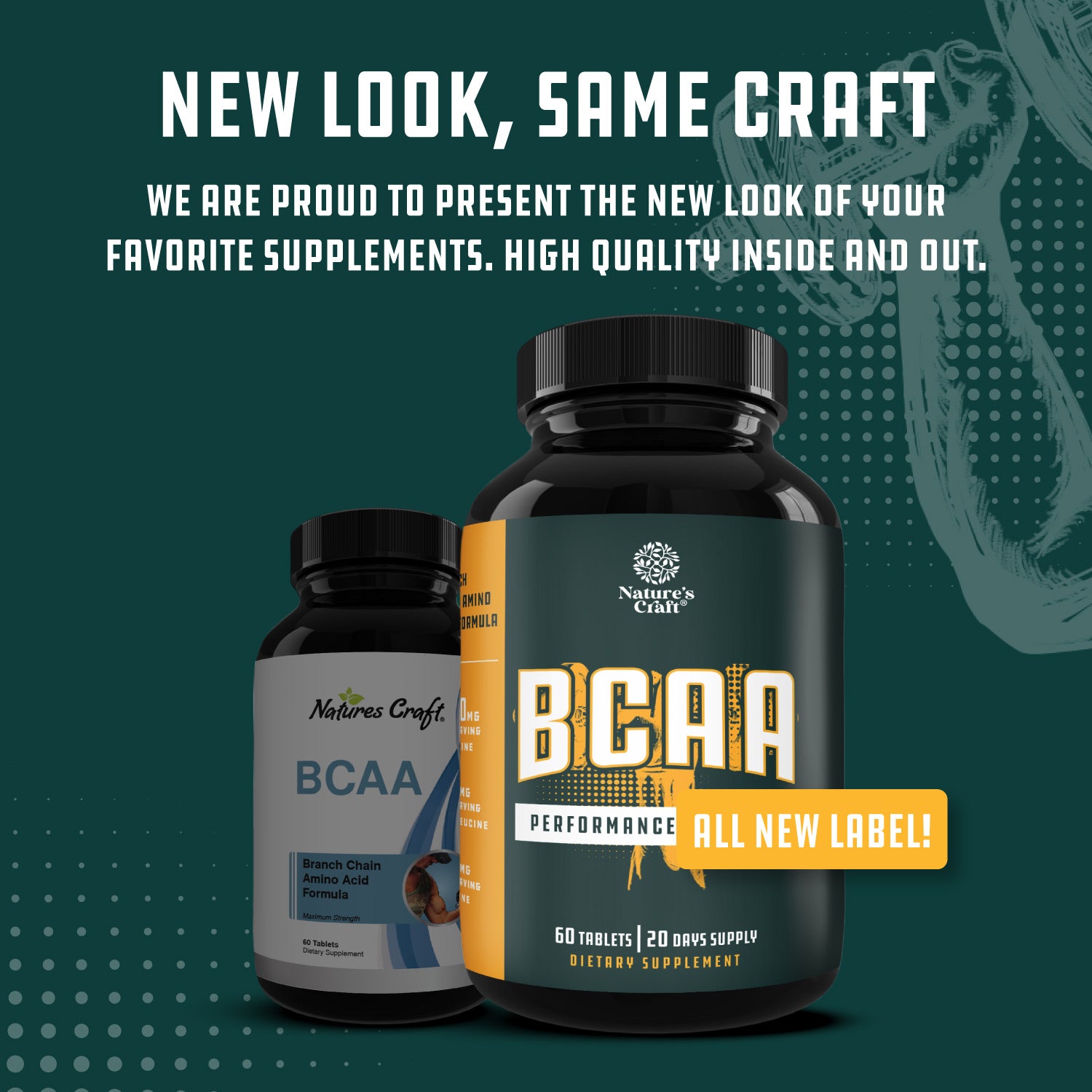 BCAA - 60 Tablets - Nature's Craft