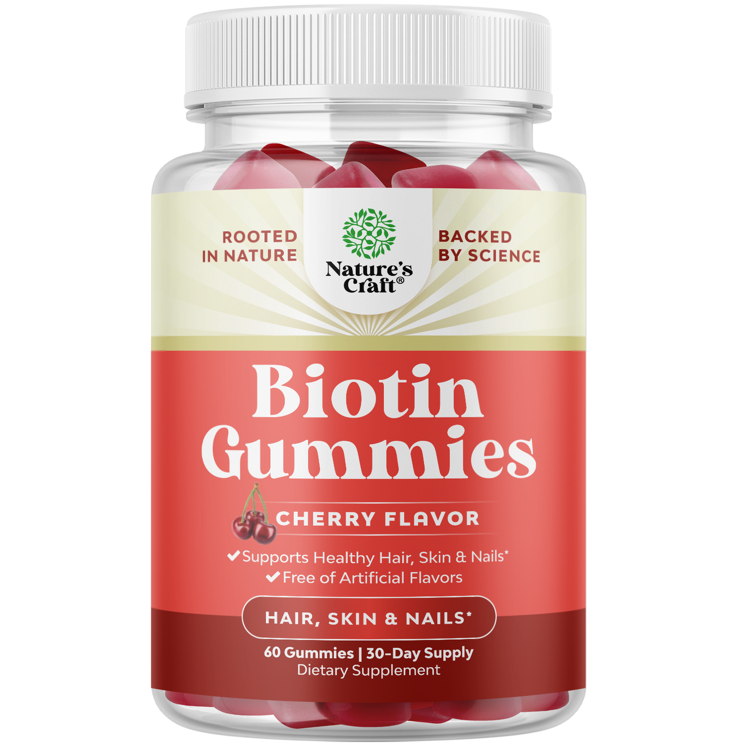 Biotin Gummies 5000mcg per serving