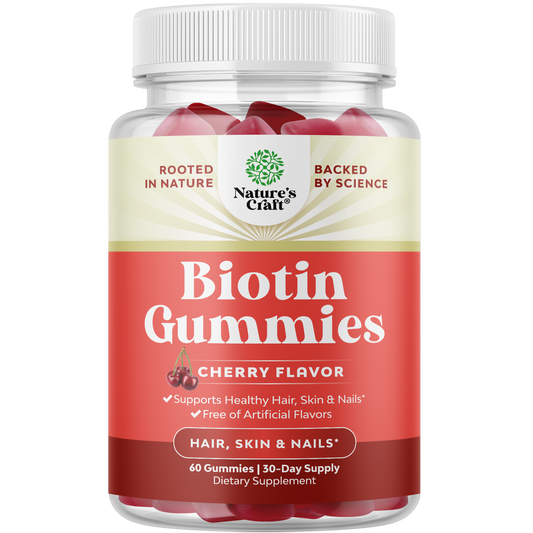 Biotin Gummies 5000mcg per serving - 60 Gummies