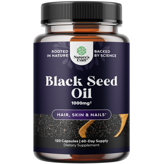 Black Seed Oil - 120 Veggie Capsules - Nature's Craft