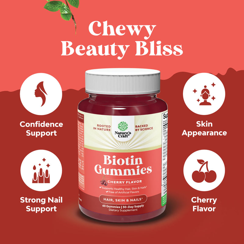 Biotin Gummies 5000mcg per serving