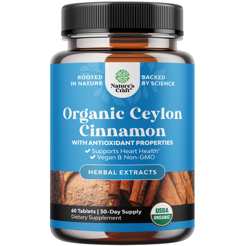 Organic Ceylon Cinnamon 1000mg per serving