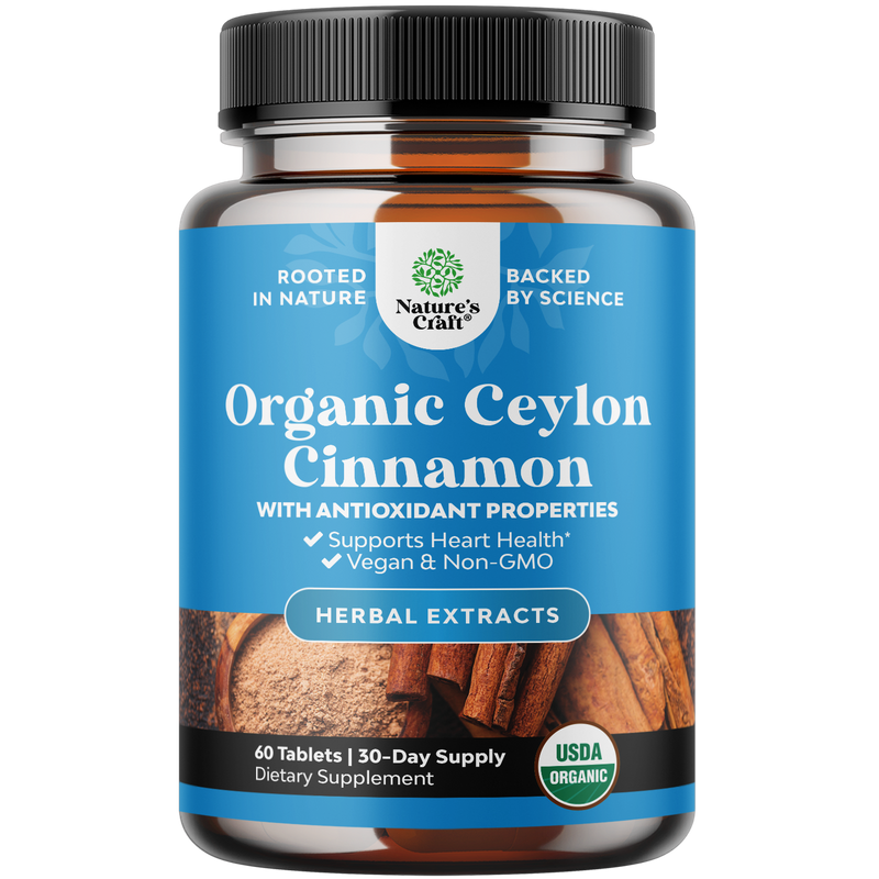 Organic Ceylon Cinnamon 1000mg per serving