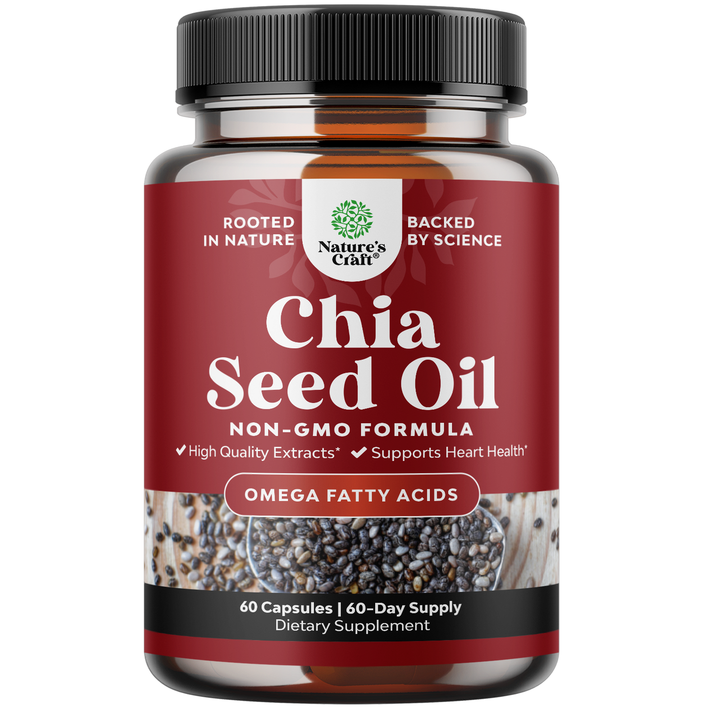 Chia Seed Oil - 60 Capsules