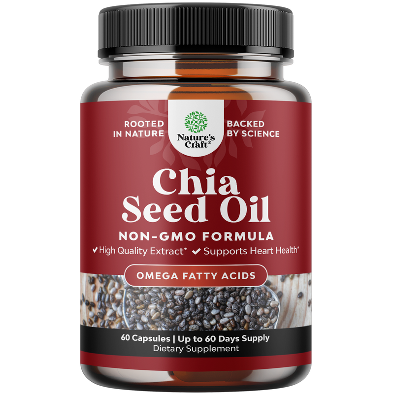 Cápsulas de extracto puro de semillas de chía