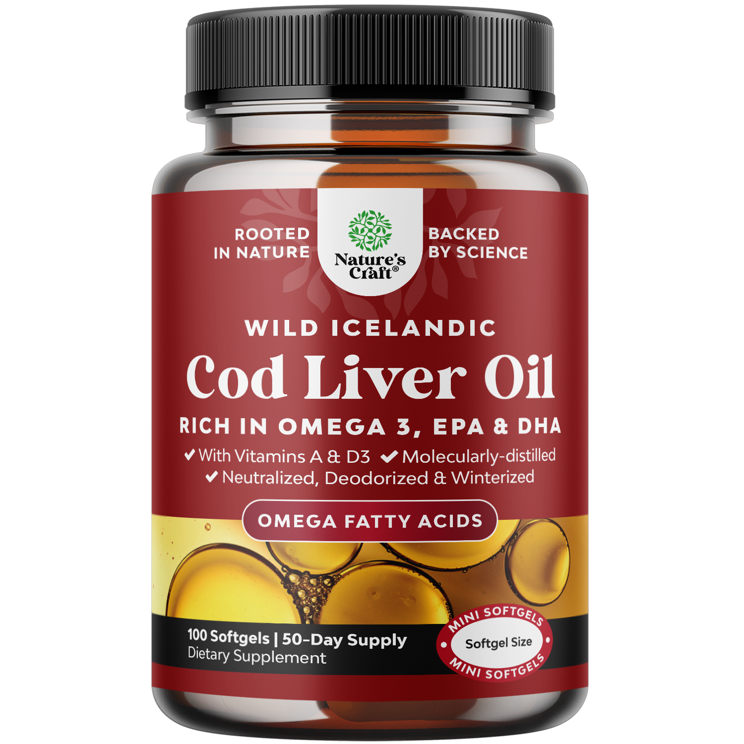 Cod Liver Oil 1000mg per serving