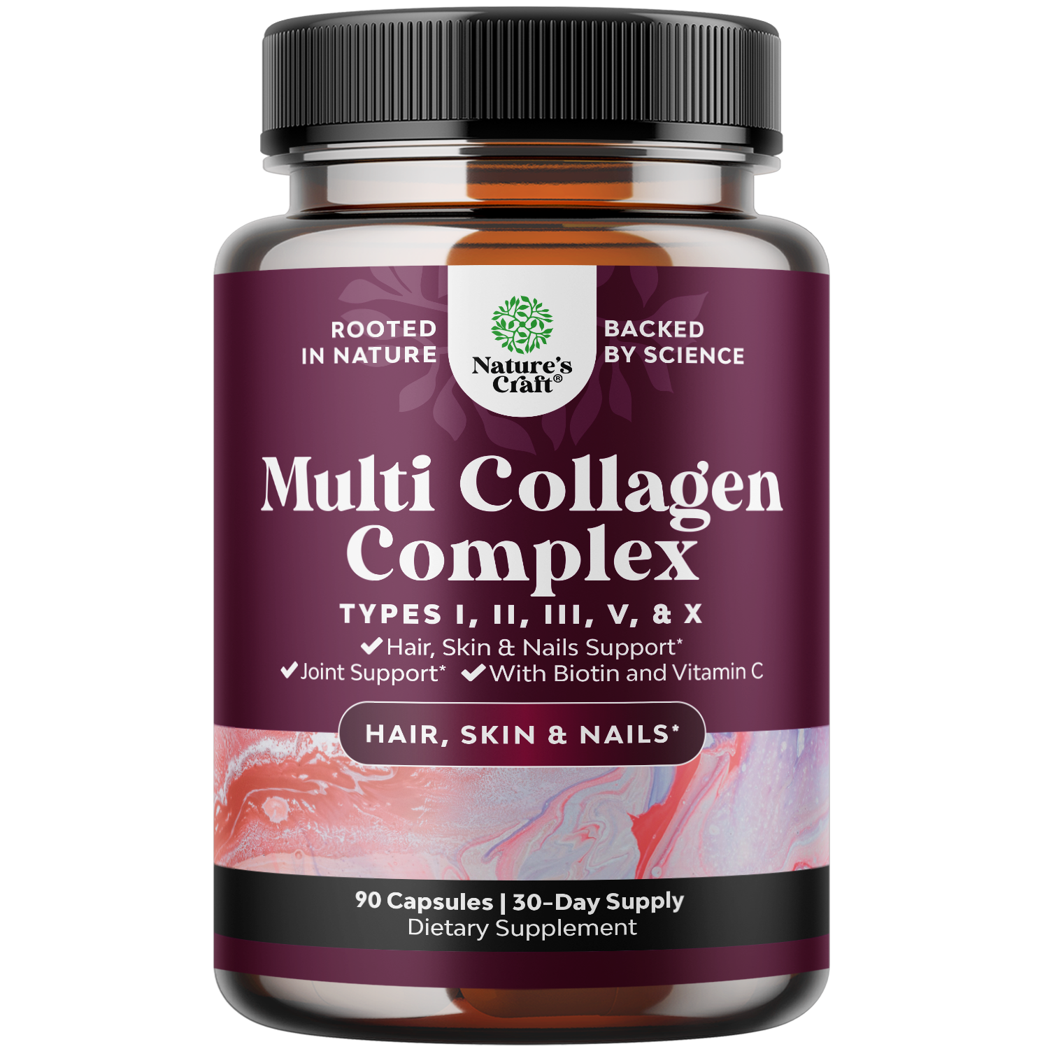 Multi Collagen Complex - 90 Capsules - Nature's Craft
