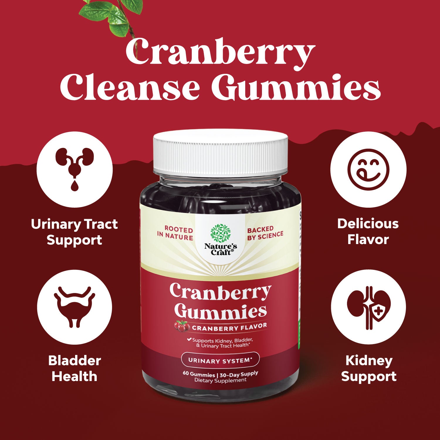 Cranberry Gummies 1000mg per serving