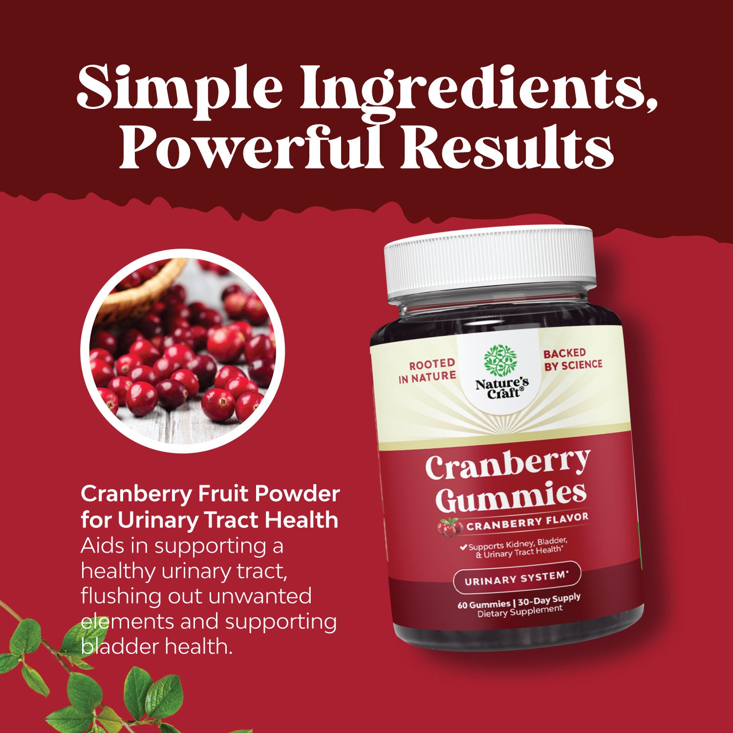 Cranberry Gummies 1000mg per serving