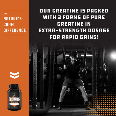 Creatine Tri-Phase - 90 Tablets - Nature's Craft