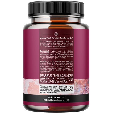 D Mannose & Cranberry 1000mg per serving