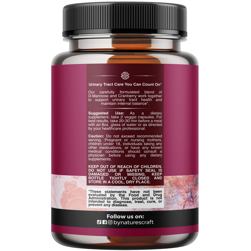 D Mannose & Cranberry 1000mg per serving
