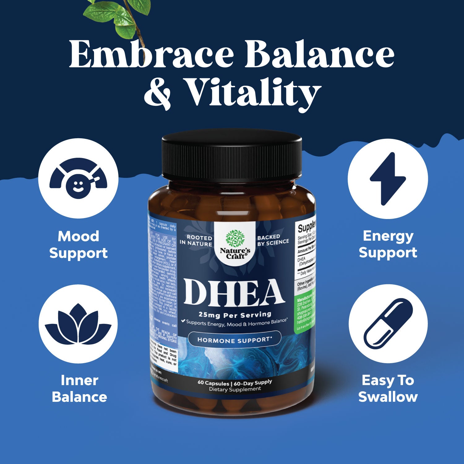 DHEA 25mg per serving