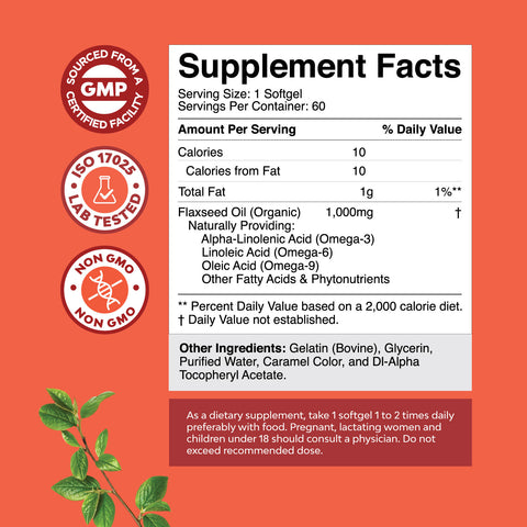 Flaxseed 1000mg per serving