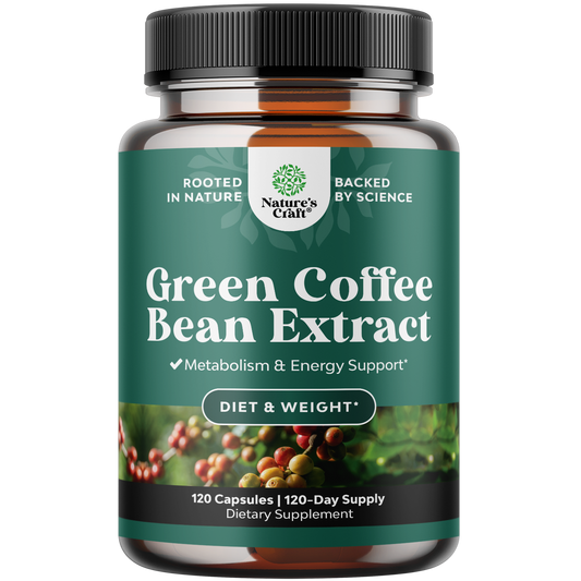 Green Coffee Bean Extract - 120 Capsules - Nature's Craft