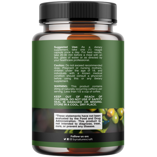 Green Coffee Bean Extract - 60 Capsules