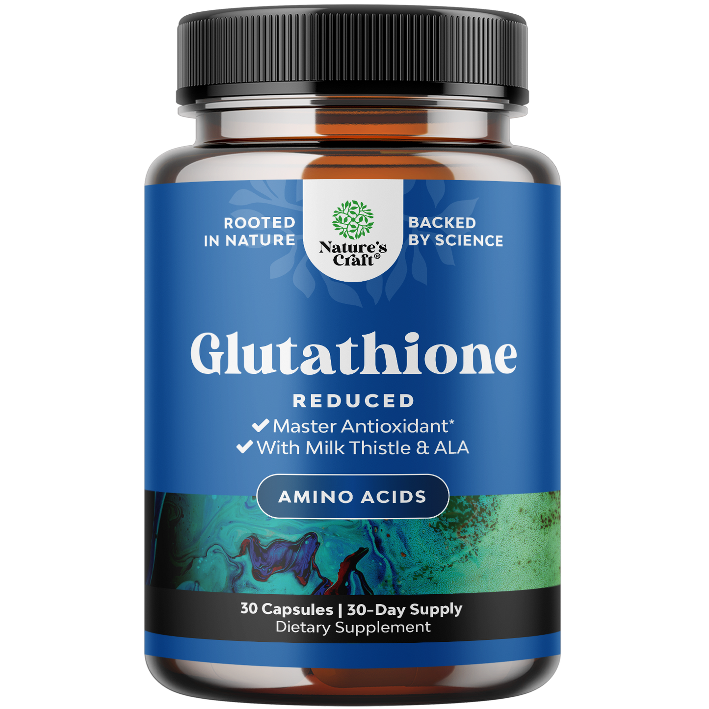 Glutathione 500mg per serving - 30 Capsules