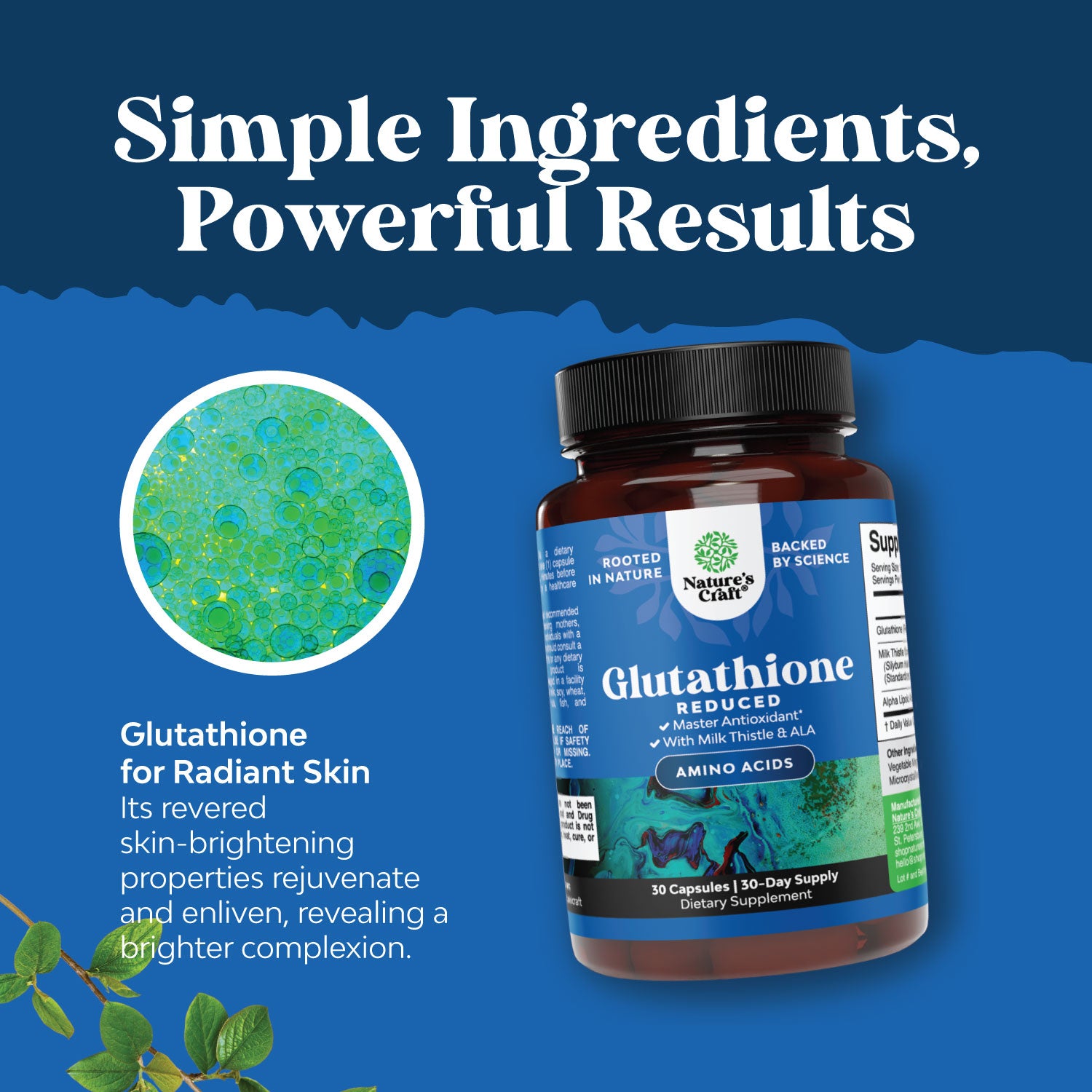 GlutaBoost: Natural Glutathione Production Booster Capsules