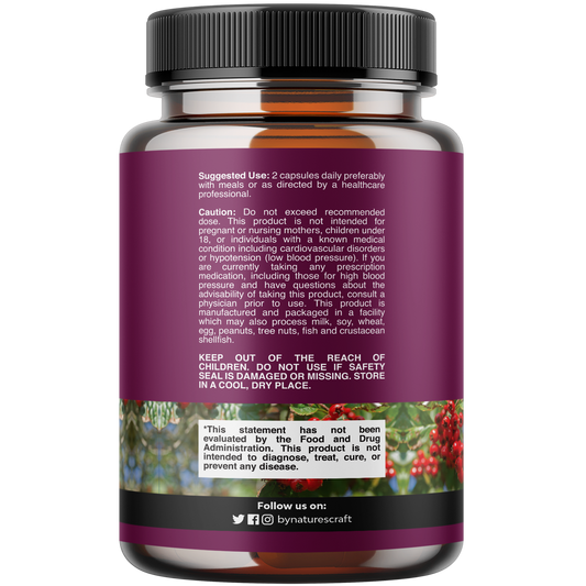 Hawthorn Berry - 120 Capsules - Nature's Craft
