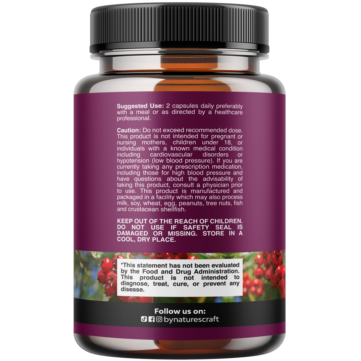Hawthorn Berry Complex 1330mg per serving