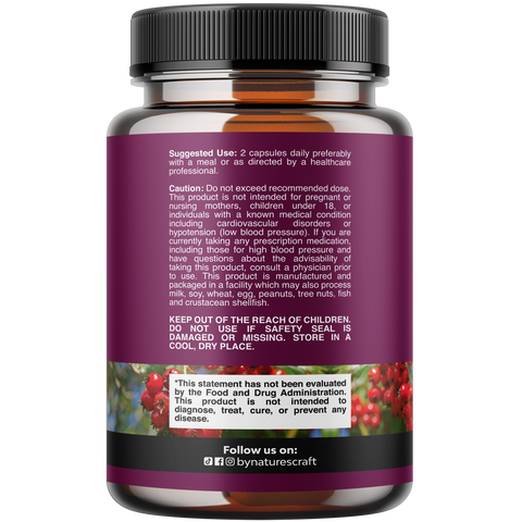 Hawthorn Berry Complex 1330mg per serving