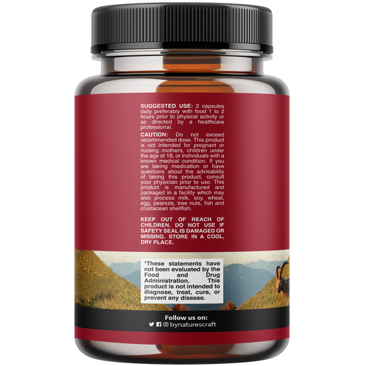 Horny Goat Weed 1000mg per serving - 60 Capsules