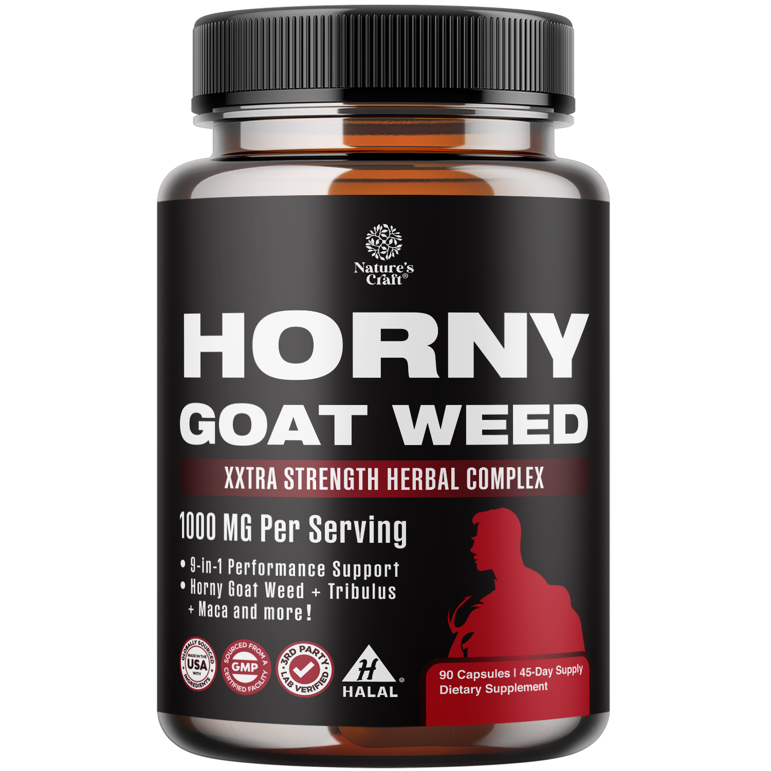 Horny Goat Weed 1000mg per serving – Nature's Craft